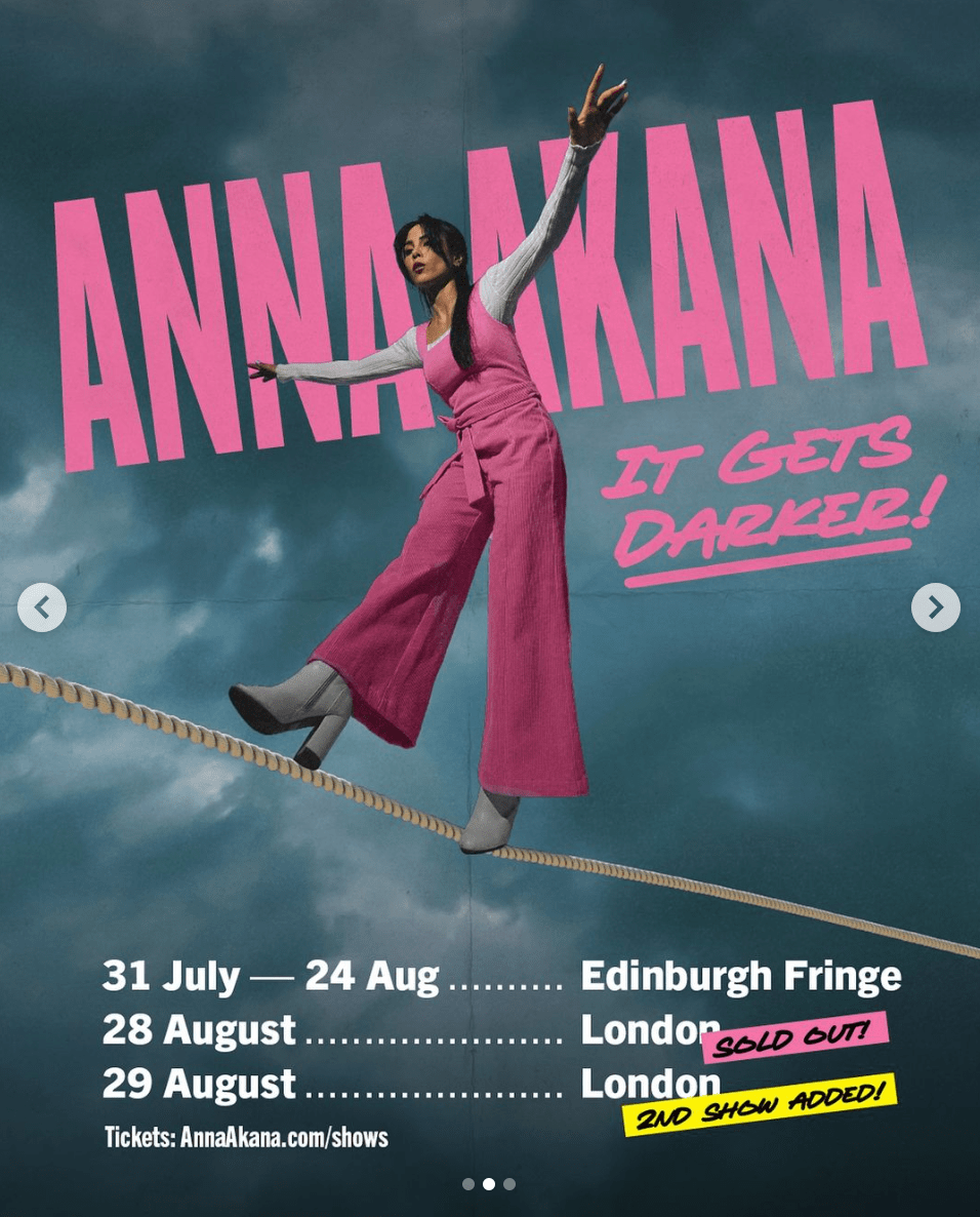EdFringe 2024 Review: Anna Akana ‘It Gets Darker’ (Plesance Courtyard,&nbsp;17:30)
